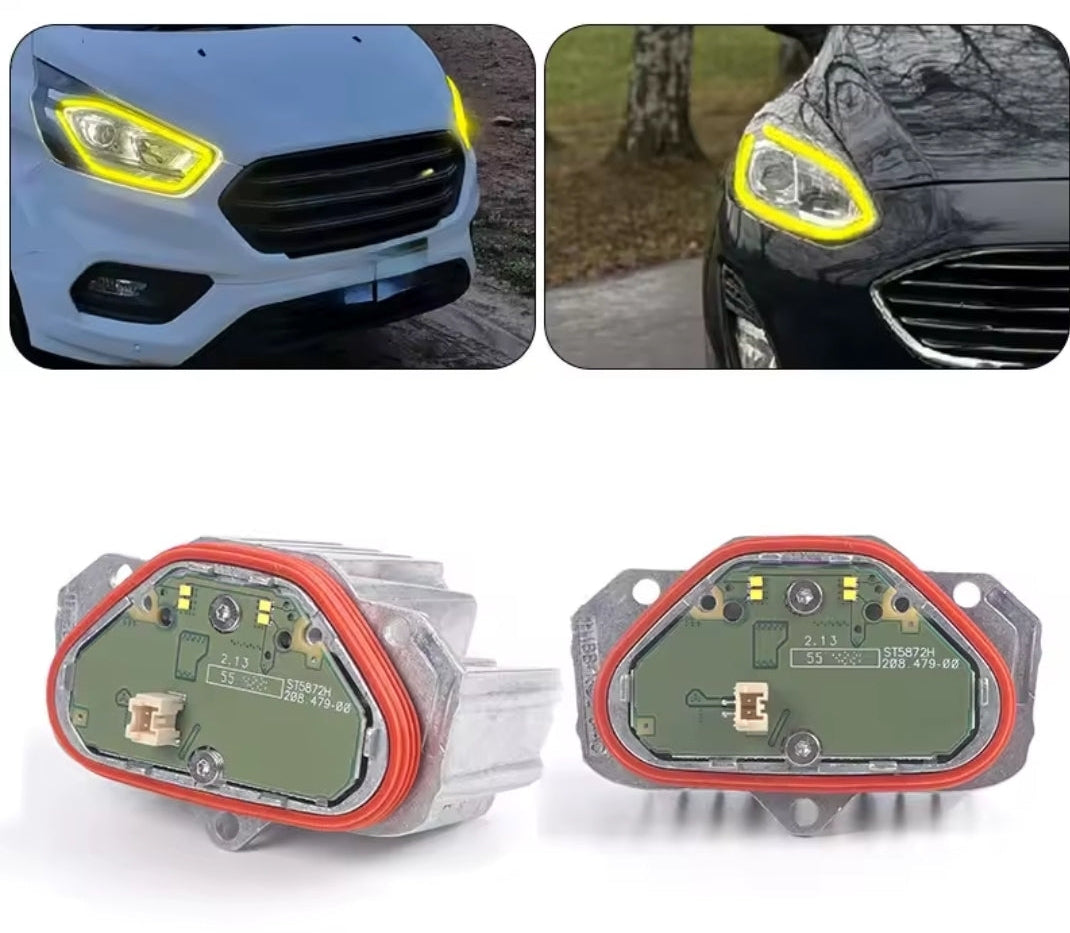 Ford Fiesta MK7/8 Focus MK4 Transit Custom Puma Yellow DRL Modules