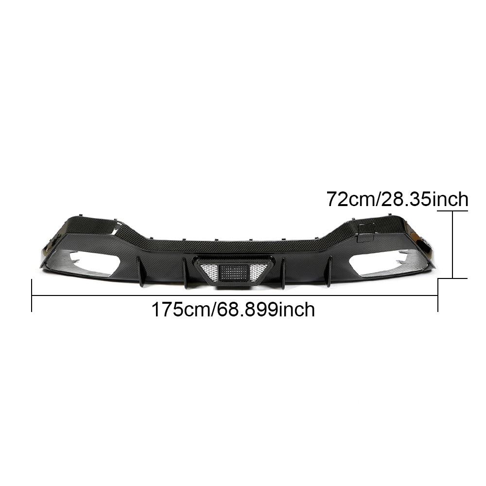 BMW 8 Series G14 G15 M Sport Dry Carbon Fibre Rear Diffuser