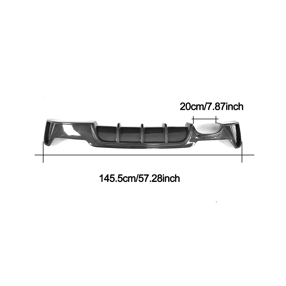 BMW 4 Series F32 F33 F36 M Sport Carbon Fibre Rear Diffuser