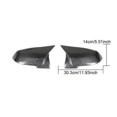BMW 2/3/4 Series Universal Carbon Fibre+Abs Plastic Mirror Cover