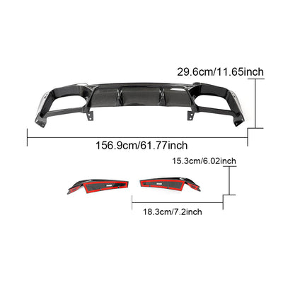 BMW X3 M F97 Carbon Fibre Rear Diffuser