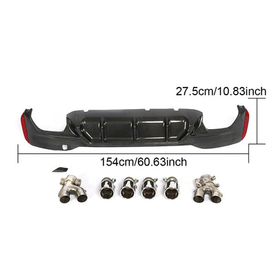 BMW 5 Series G30 G38 M Sport/F90 M5 Carbon Fibre Rear Diffuser